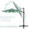 Best Choice Products 10ft 360-Degree Solar LED Lit Cantilever Patio Umbrella, Outdoor Hanging Shade